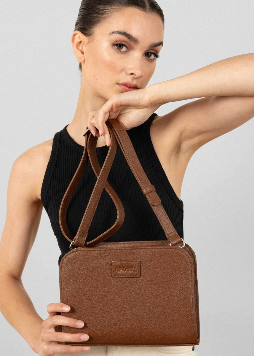 Aria Crossbody - Tan -