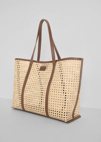 Clara Ratten Tote - Tan -
