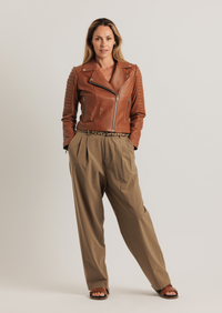 Barnabas Leather Jacket - Tan