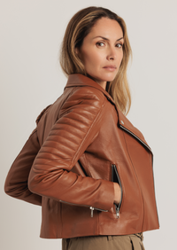 Barnabas Leather Jacket - Tan