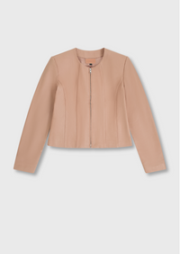 Apollo Leather Jacket - Nude