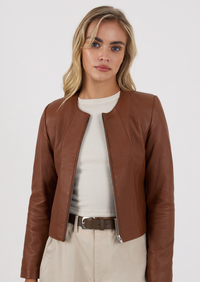 Apollo Leather Jacket - Tan