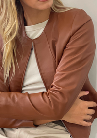 Apollo Leather Jacket - Tan