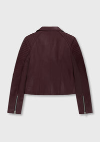Barnabas Leather Jacket - Burgundy