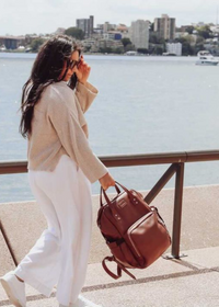 Vienna Bag - LUXE Pebble Leather - Tan -