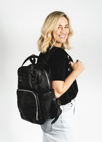 Vienna Bag - LUXE Pebble Leather - Black -